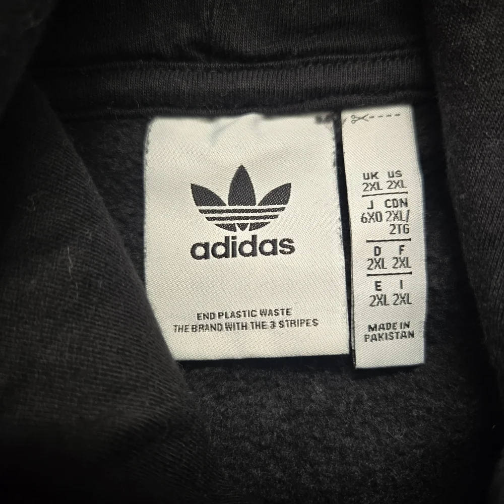Adidas Classic Black Men's Hoodie Size 2XL